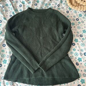 Sonoma Dark Green Textured Sweater